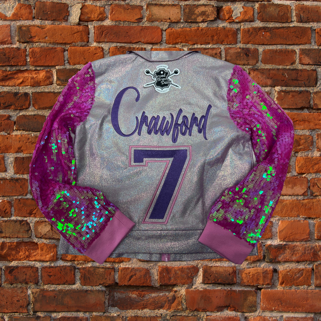 Personalized JoJo Siwa Birthday Jacket, Custom Sequin Sleeve Outfit